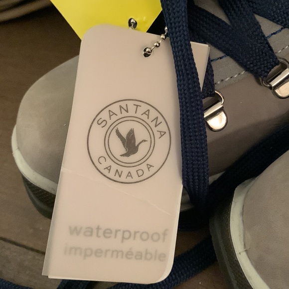 Santa Canada Melita lace up Winter Snow Boot light gray Sz 9 New with tags - Picture 6 of 10